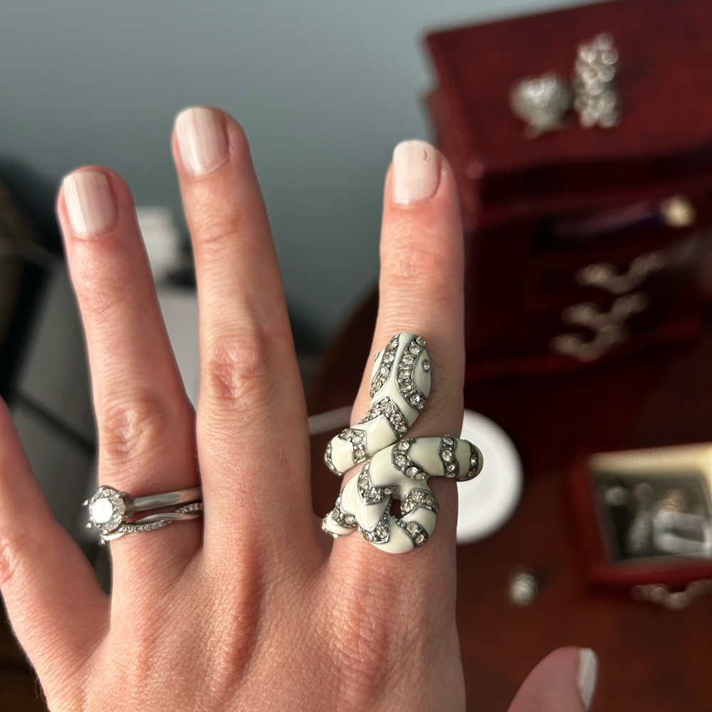 Costume jewelry snake ring